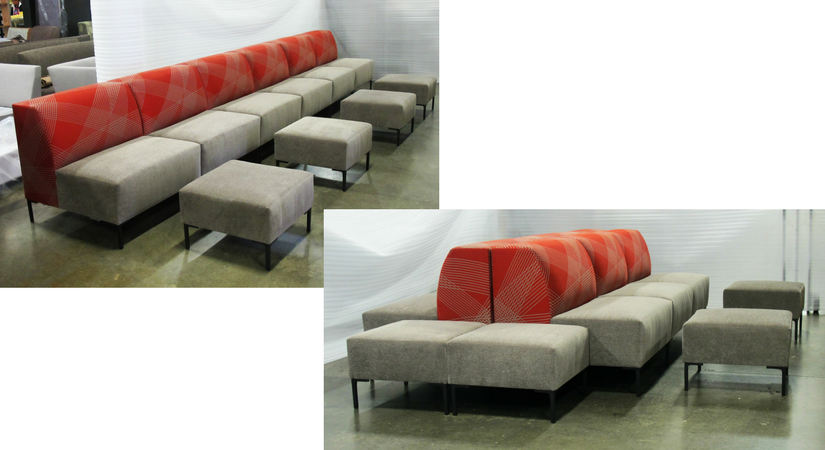 Offices To Go Large Modular Ottoman Seating Layout